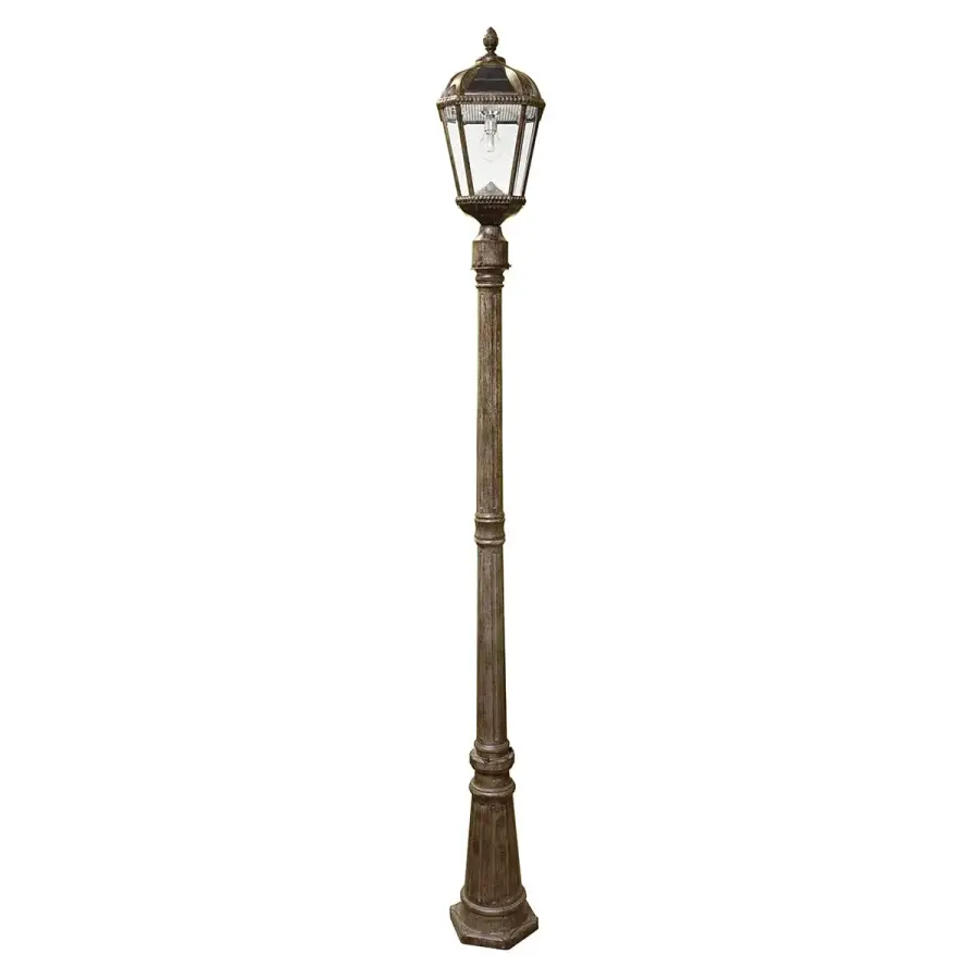 Royal Bulb Solar Lamp Post with Patented Solar Light Bulb - Image 1