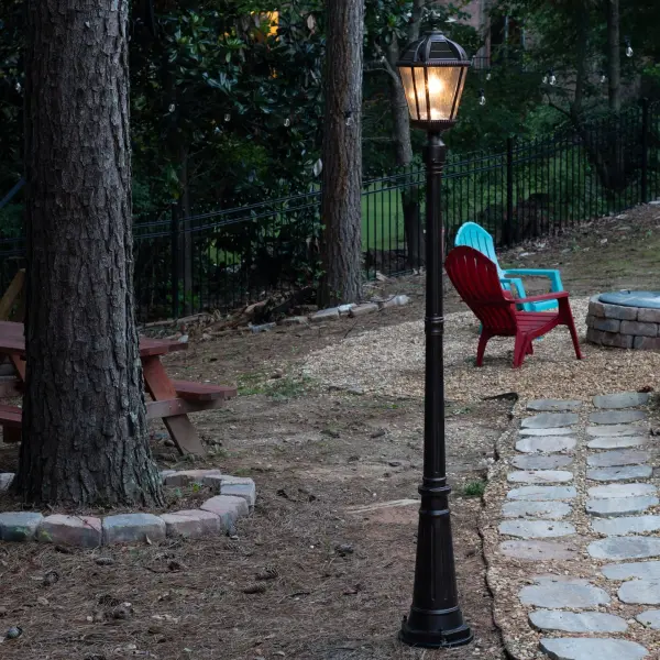 Royal Bulb Solar Lamp Post with Patented Solar Light Bulb - Image 3
