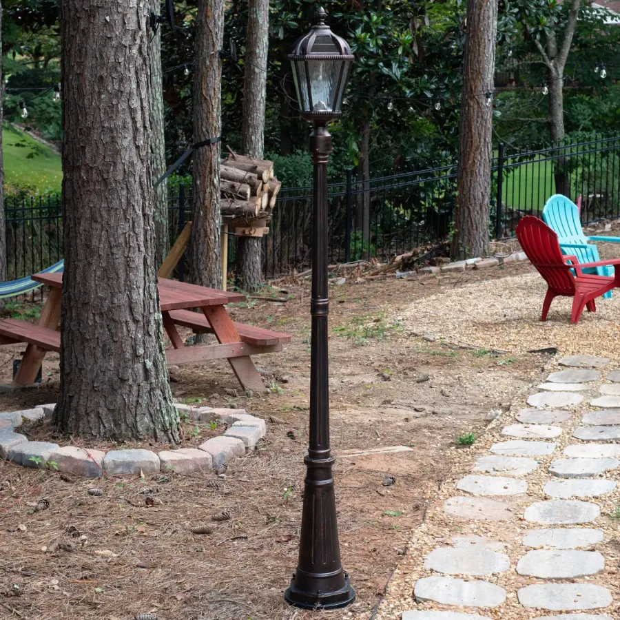 Royal Bulb Solar Lamp Post with Patented Solar Light Bulb - Image 4