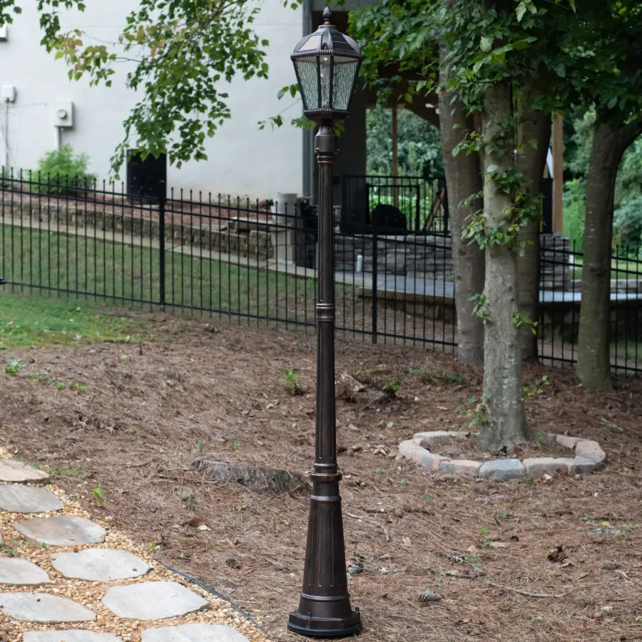 Royal Bulb Solar Lamp Post with Patented Solar Light Bulb - Image 5