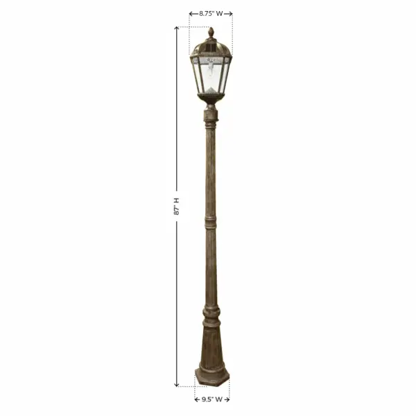 Royal Bulb Solar Lamp Post with Patented Solar Light Bulb - Image 7
