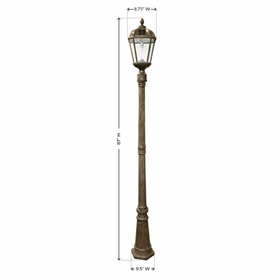 Royal Bulb Solar Lamp Post with Patented Solar Light Bulb - Image 7