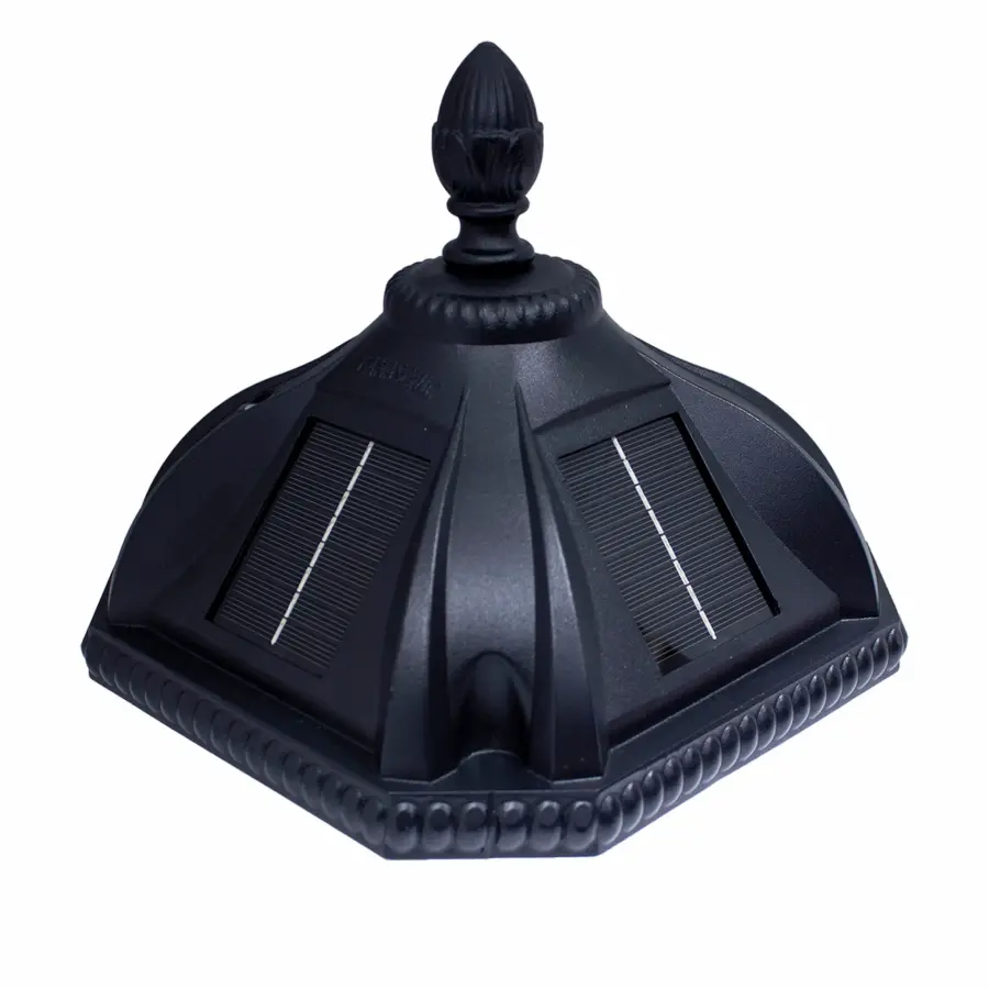 GS-98B Solar Post Light with Black Top