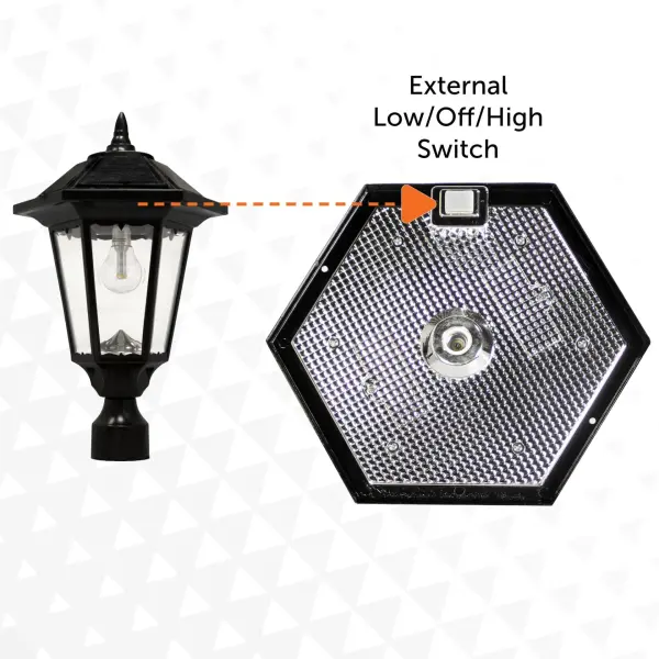 Windsor Bulb Solar Lamp Post - Single Lamp - Image 11