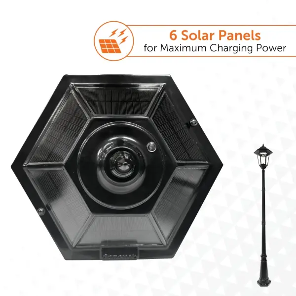Windsor Bulb Solar Lamp Post - Single Lamp - Image 10