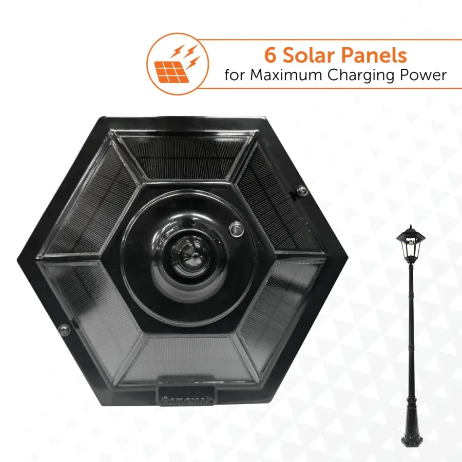 Windsor Bulb Solar Lamp Post - Single Lamp - Image 10