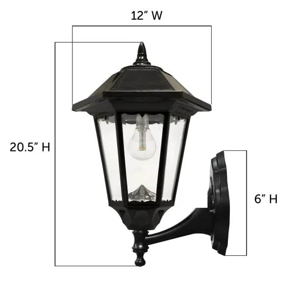 Windsor Bulb Solar Light - Wall/Pier/3" Fitter Mount - Image 14