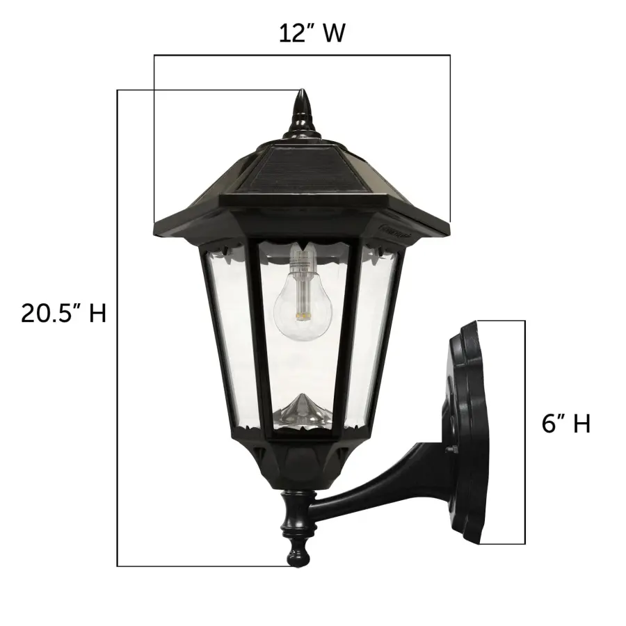 Windsor Bulb Solar Light - Wall/Pier/3" Fitter Mount - Image 14