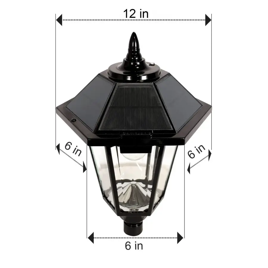 Windsor Bulb Solar Light - Wall/Pier/3" Fitter Mount - Image 15