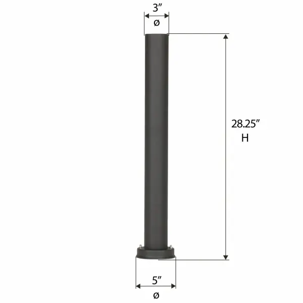 28" Bollard Post with EZ Anchor - Image 3