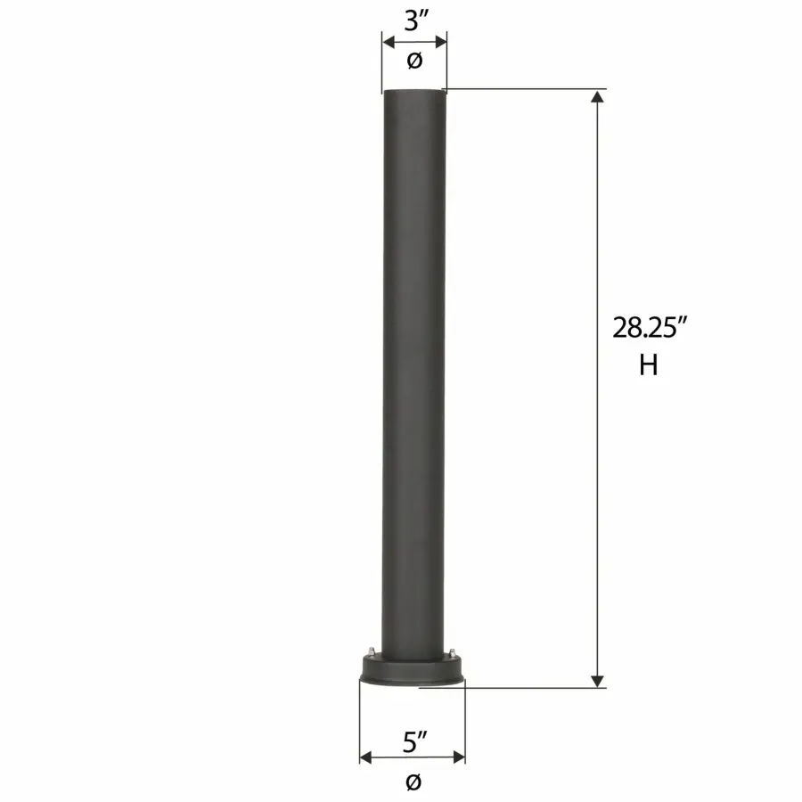 28" Bollard Post with EZ Anchor - Image 3