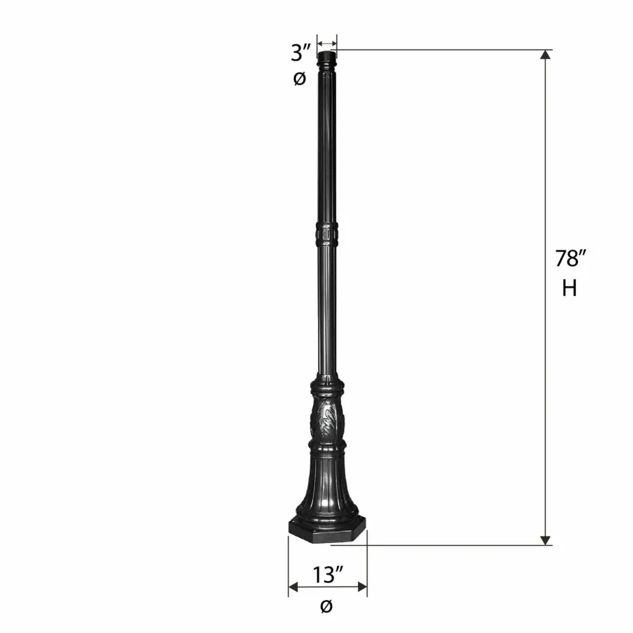 6.5 FT Commercial Pole - 3" Diameter - Image 3