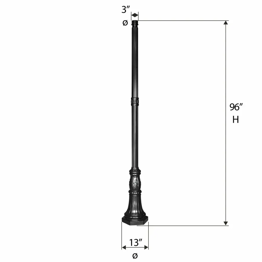 8 FT Commercial Pole - 3" Diameter - Image 3