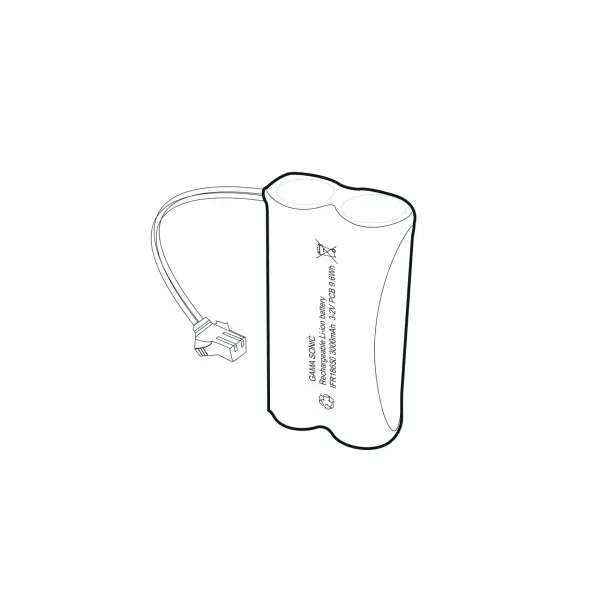 High-capacity lithium-ion battery pack designed specifically for Gama Sonic outdoor solar lighting systems. Delivers 2,000 charge cycles for approximately 5 years of reliable performance. - alternate view