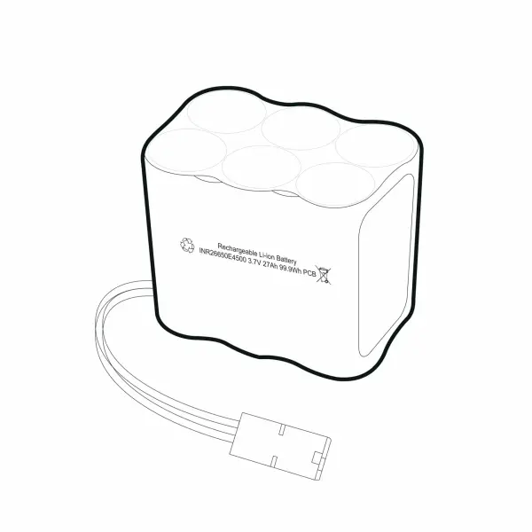 Lithium-Ion Rechargeable Battery Pack 3.7V/27A - Image 2