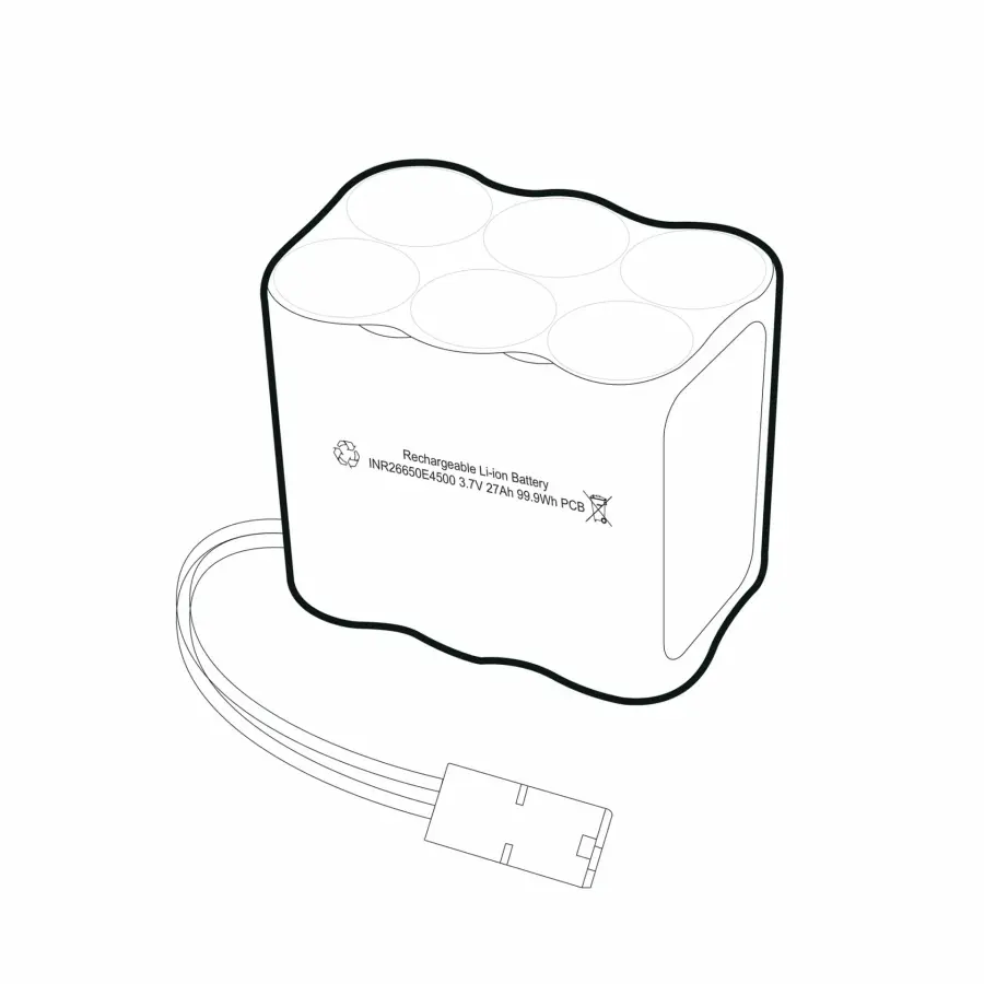Lithium-Ion Rechargeable Battery Pack 3.7V/27A - Image 2
