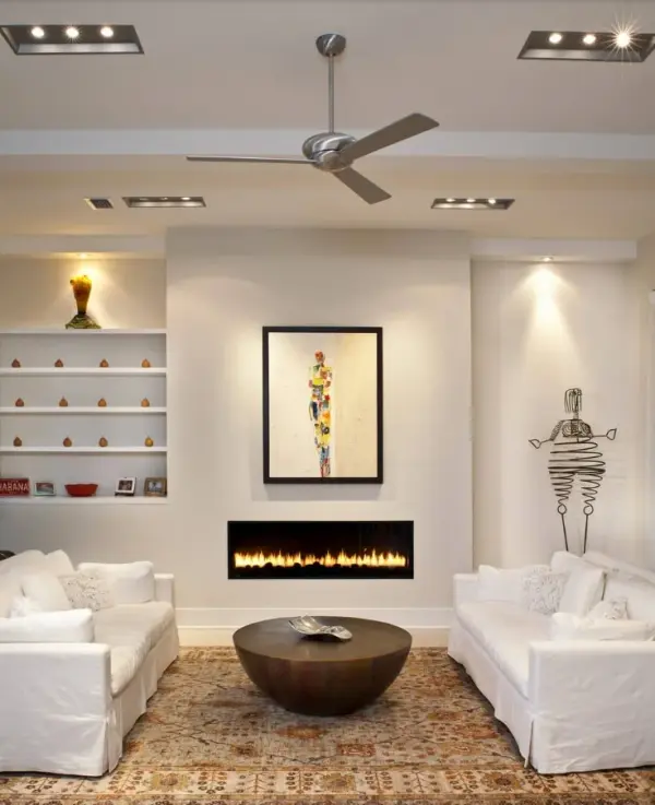 The Altus 52" ceiling fan combines contemporary design with reliable AC motor performance. Its standard mount configuration and generous blade span make it ideal for medium to large rooms seeking efficient air circulation. - alternate view