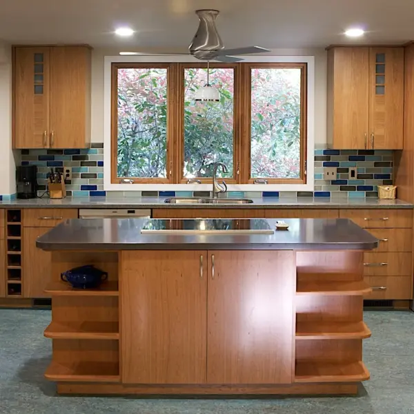 The Altus Flush 42" combines modern design with practical functionality, ideal for rooms with lower ceilings. Its flush mount design maximizes headroom while the AC motor provides reliable performance. - alternate view