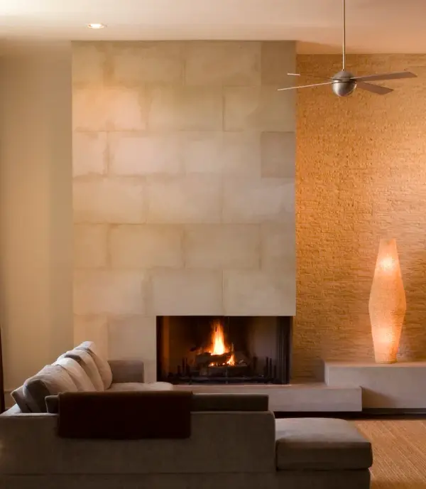 The Ball 42" ceiling fan combines modern aesthetics with functional cooling in a compact size ideal for medium-sized rooms. Its clean lines and minimalist design make it versatile for contemporary spaces. - alternate view