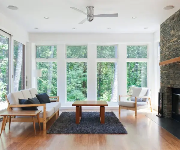 Sleek 50" Flush Mount DC Fan for Modern Spaces with Low Ceilings - Image 2