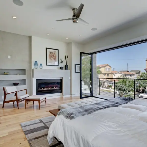 The Velo Flush DC combines modern minimalist design with energy-efficient DC motor technology in a 48-inch flush mount configuration, making it ideal for rooms with lower ceilings where traditional fans won't fit.