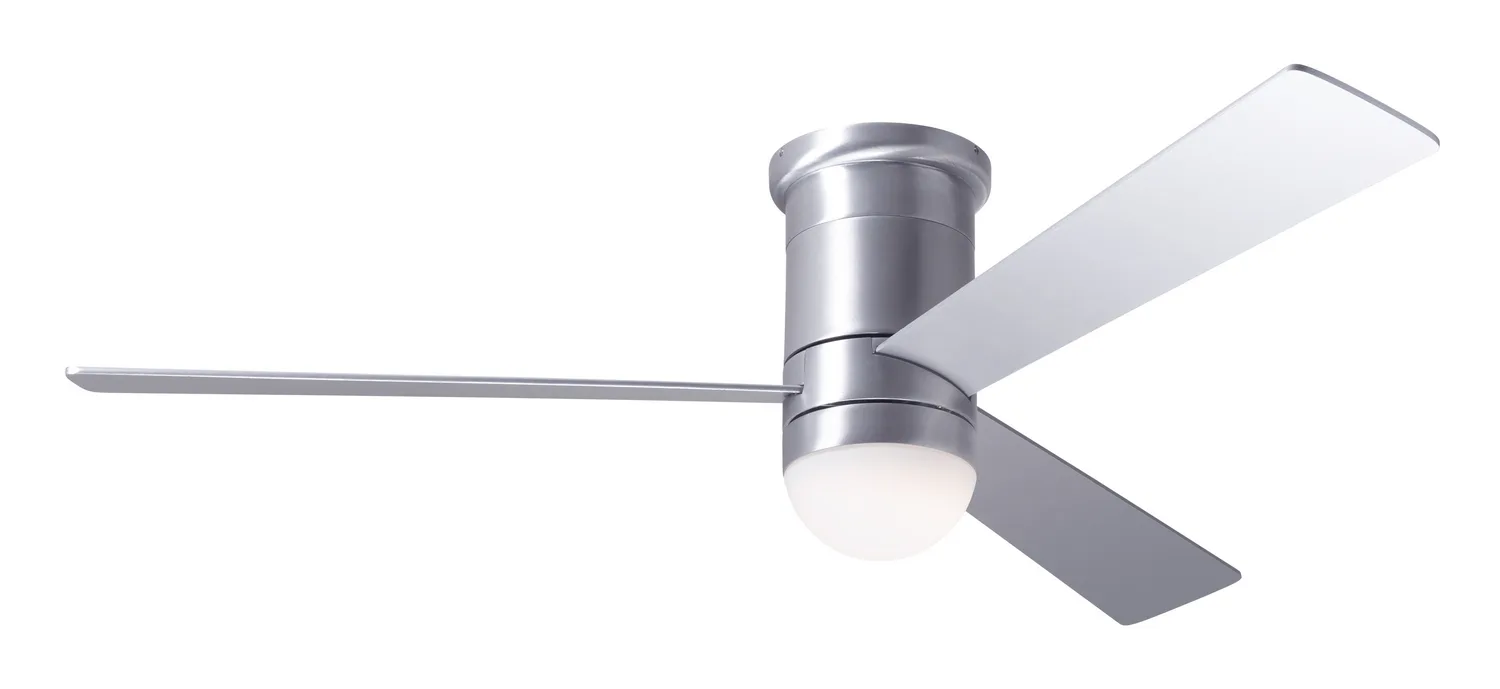 Cirrus Flush DC 50"Ceiling Fan in Brushed Aluminum