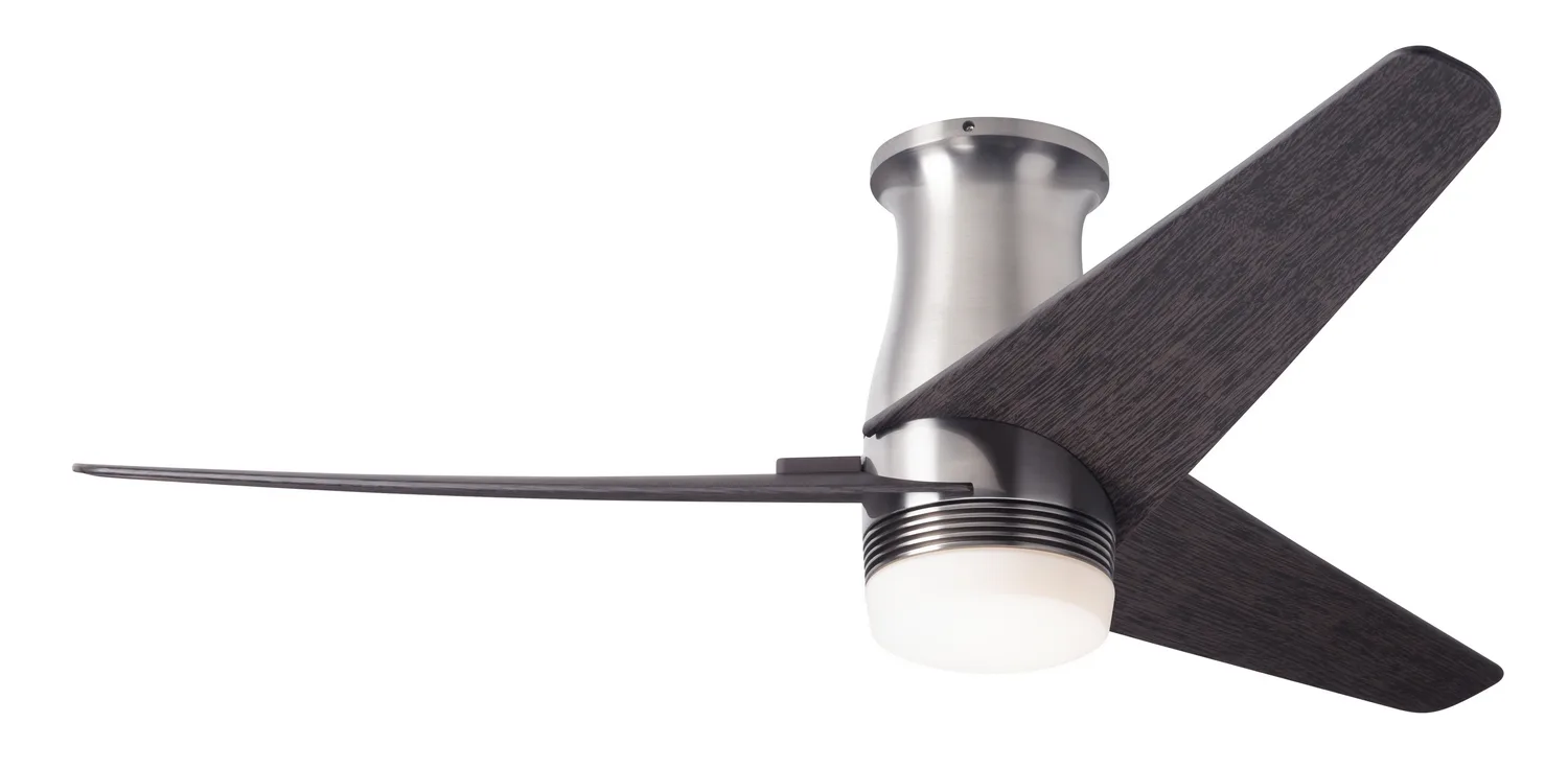Velo Flush DC 48"Ceiling Fan in Bright Nickel
