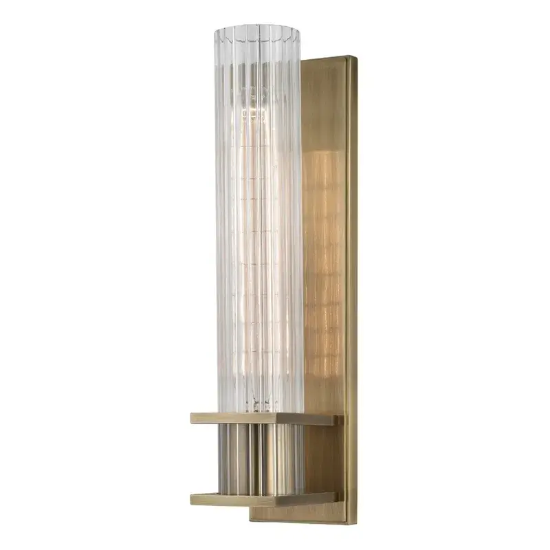 Sperry One Light Wall Sconce in Aged Brass