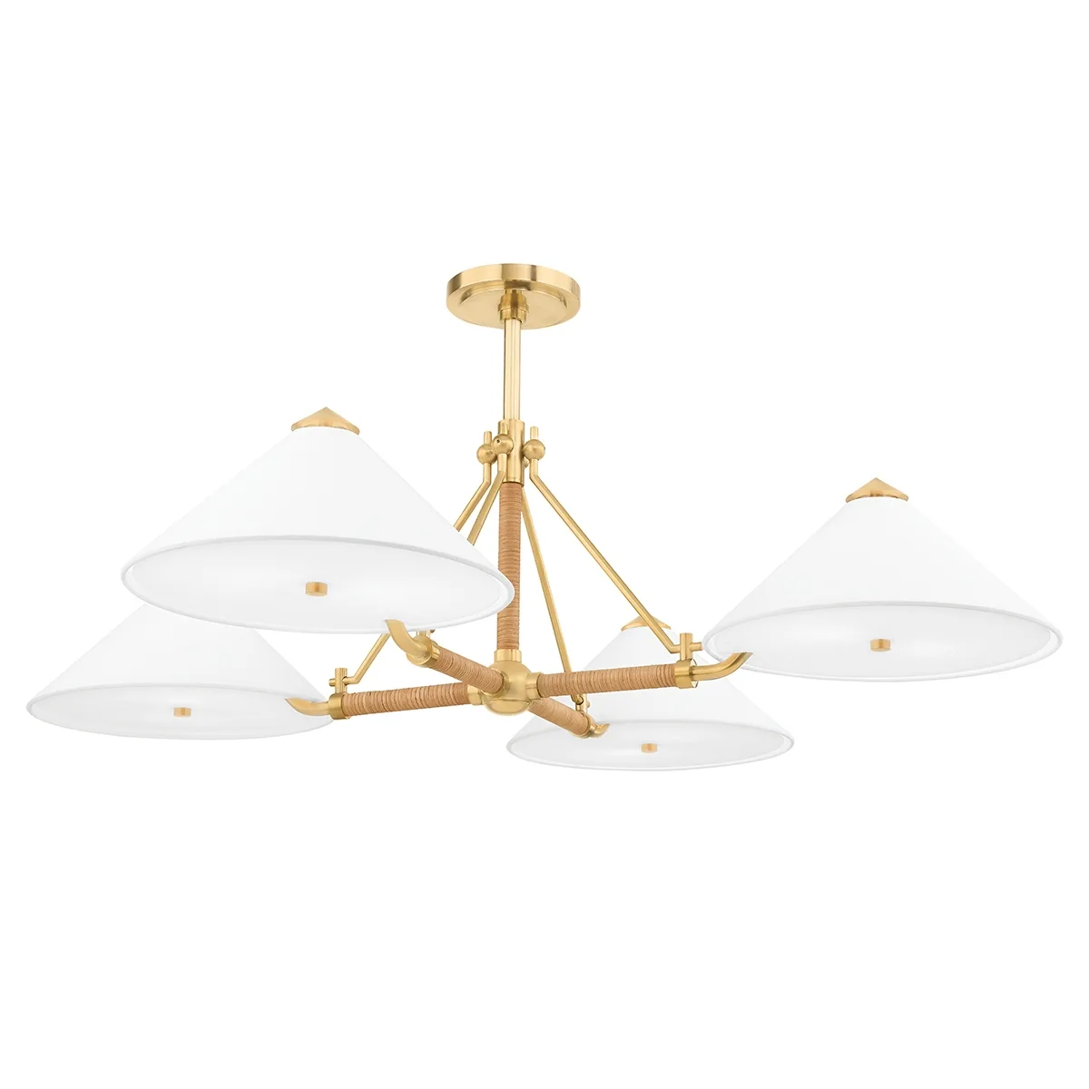 Williamsburg 8-Light Chandelier in Aged Brass