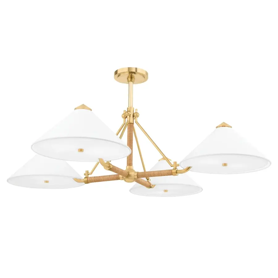 Williamsburg 8-Light Chandelier in Aged Brass - Image 1