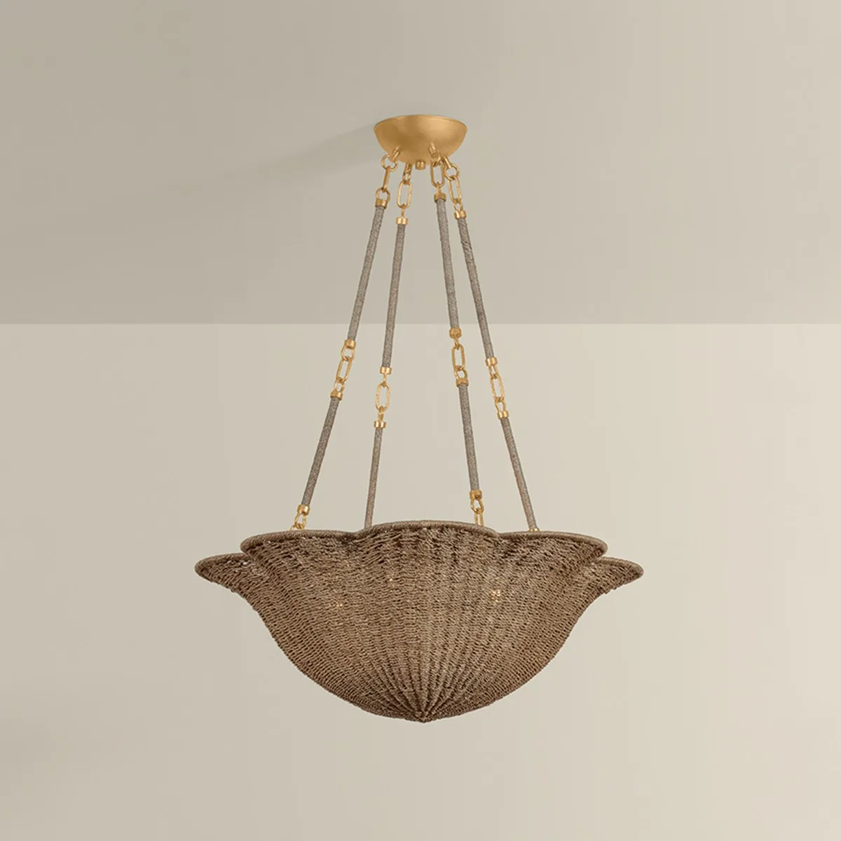 Ardonia Four Light Chandelier in Vintage Gold Leaf