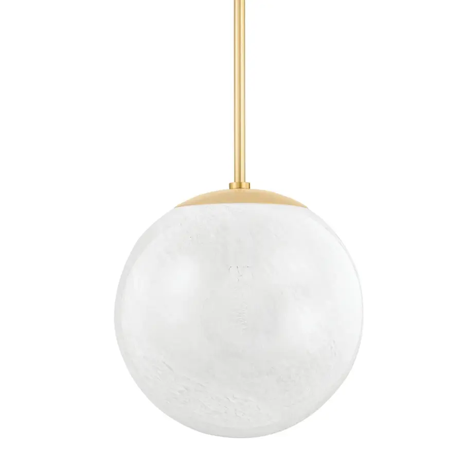 Burlington Cloud Etched Glass Globe Pendant - Image 1