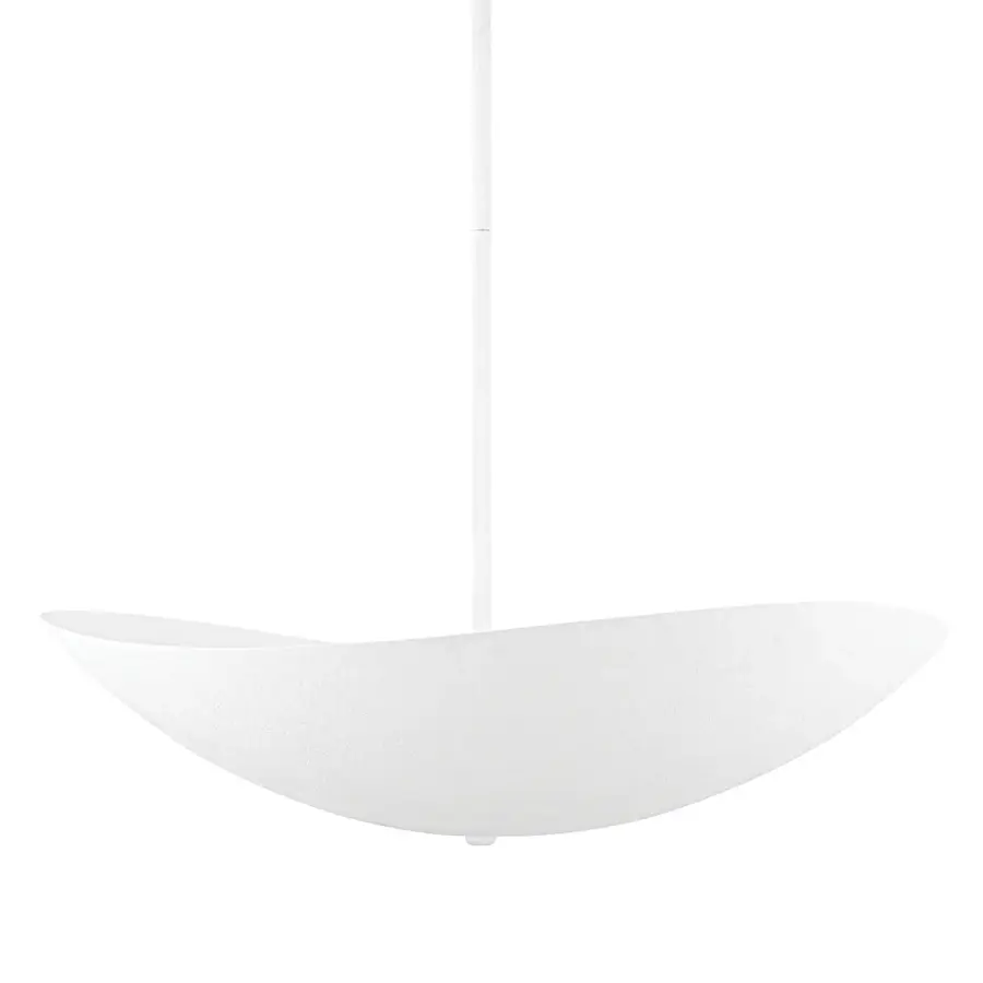 Fabius 36" LED Pendant in White Plaster - Image 1