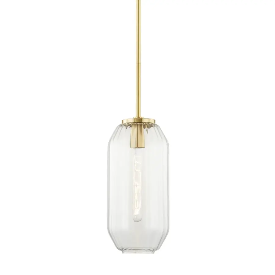 Bennett Octagonal Glass Pendant