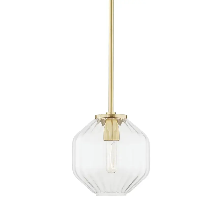 Bennett Octagonal Glass Pendant