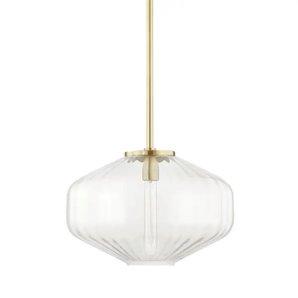 Bennett 18" Octagonal Glass Pendant
