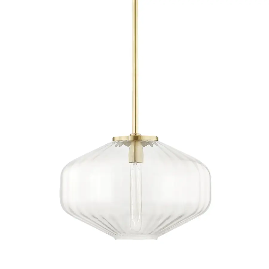 Bennett 18" Octagonal Glass Pendant
