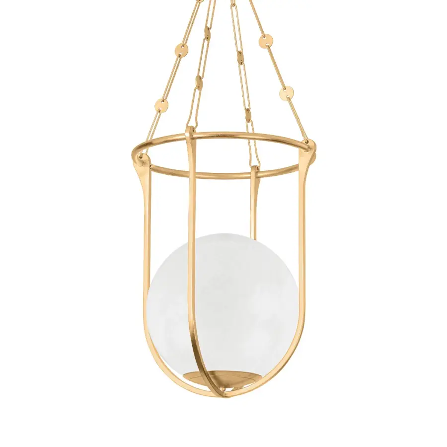 Verbank Vintage Gold Leaf Pendant - Image 1