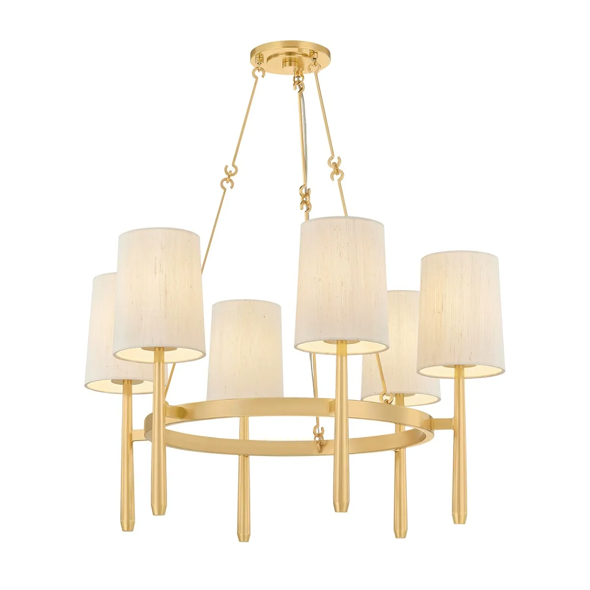 Bridgeton 6-Light Chandelier in Aged Brass