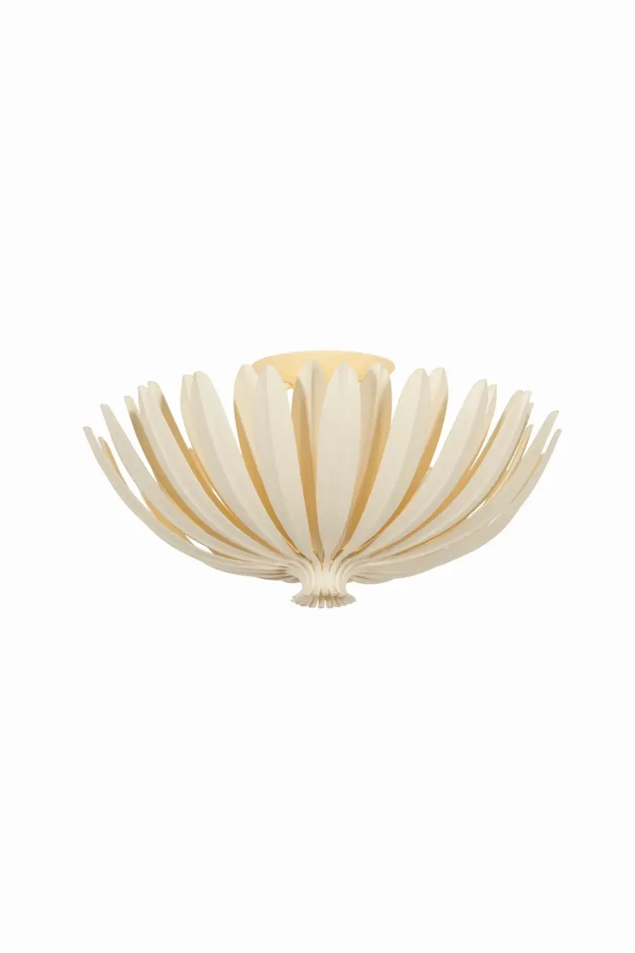 Whitfield 3-Light Semi-Flush Mount in Cream Plaster - Image 1
