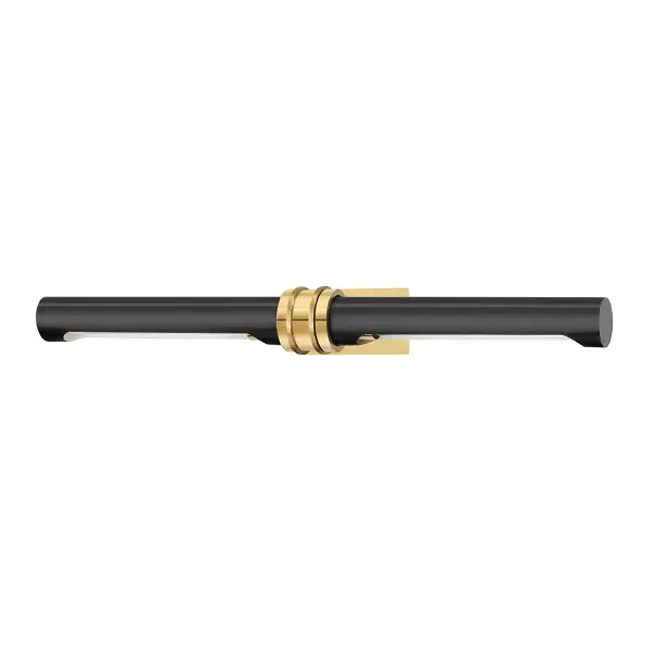 The Baruch picture light combines functionality with refined style. Its dual-bulb design and rotating shades allow precise lighting control for artwork, while the aged bronze finish adds warmth to any space.