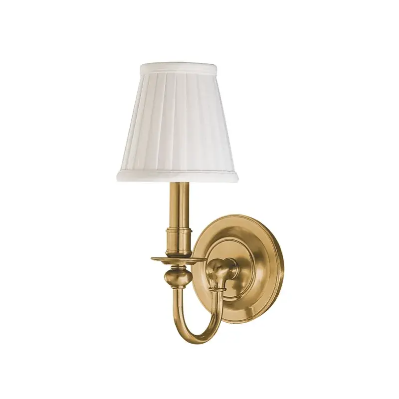Beekman One Light Wall Sconce in Aged Brass