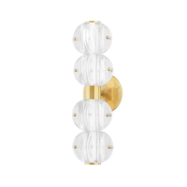Lindley LED Bath Bracket in Aged Brass