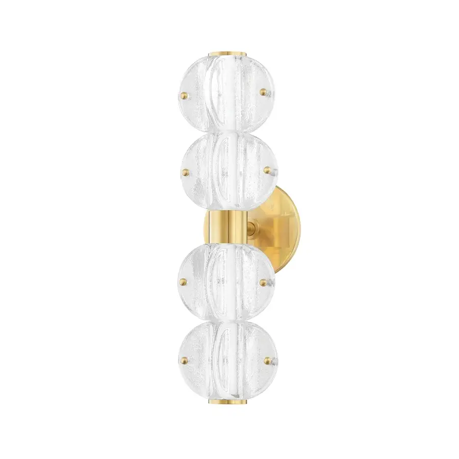 Lindley LED Bath Bracket in Aged Brass