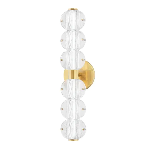 Lindley LED Bath Bracket in Aged Brass
