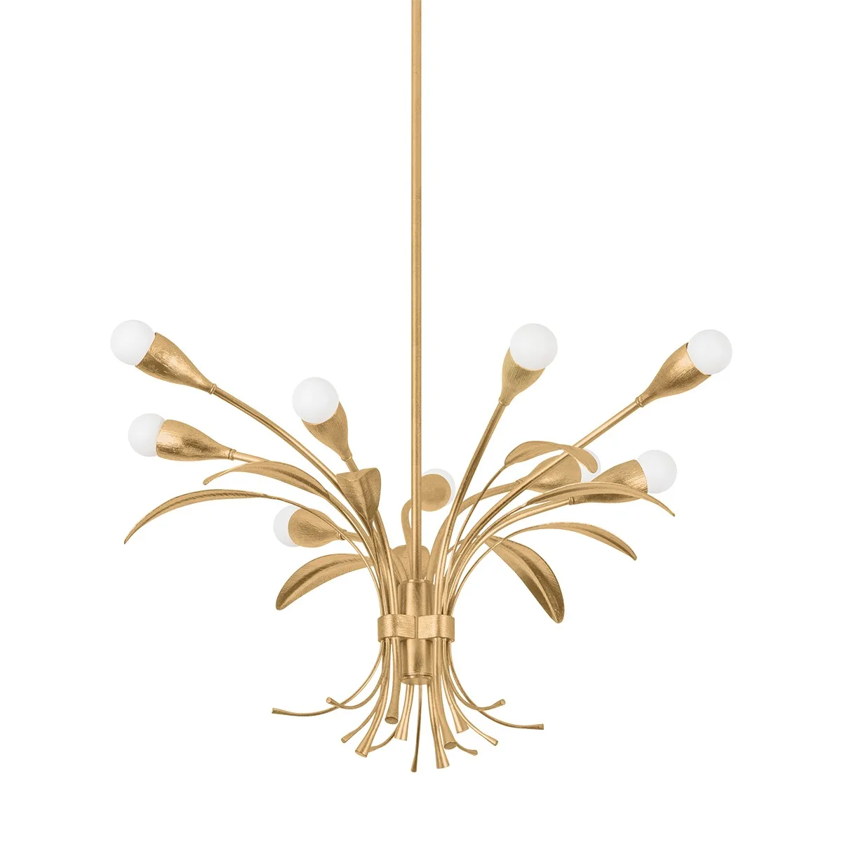 Bilston 9-Light Chandelier in Vintage Gold Leaf