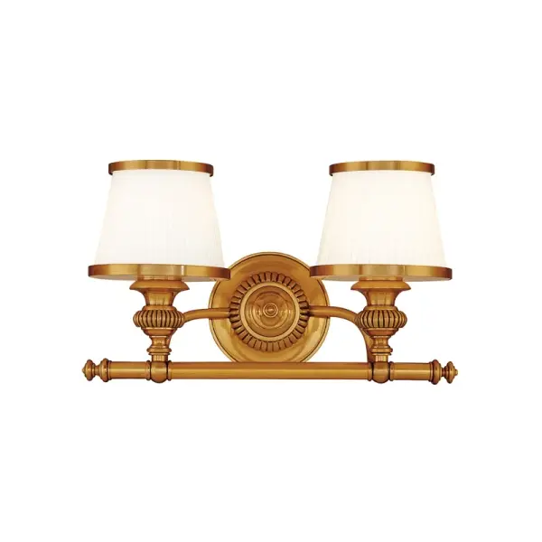 Milton brings 19th-century locomotive-inspired design to modern bathrooms with its decorative circular backplate and pleated opal glass shades. The intricately tooled metal rails and contrast piping add authentic period detail.