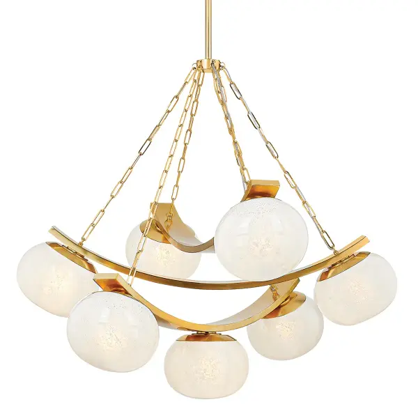 Duxbury 7-Light Chandelier in Aged Brass - Image 1