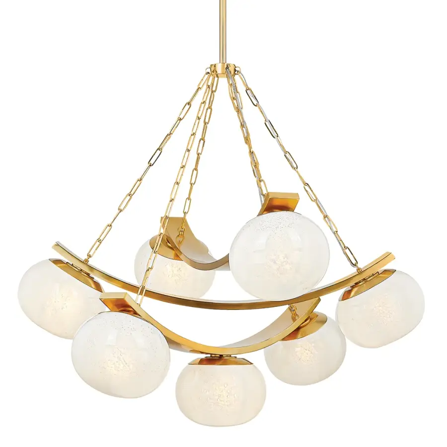 Duxbury 7-Light Chandelier in Aged Brass - Image 1