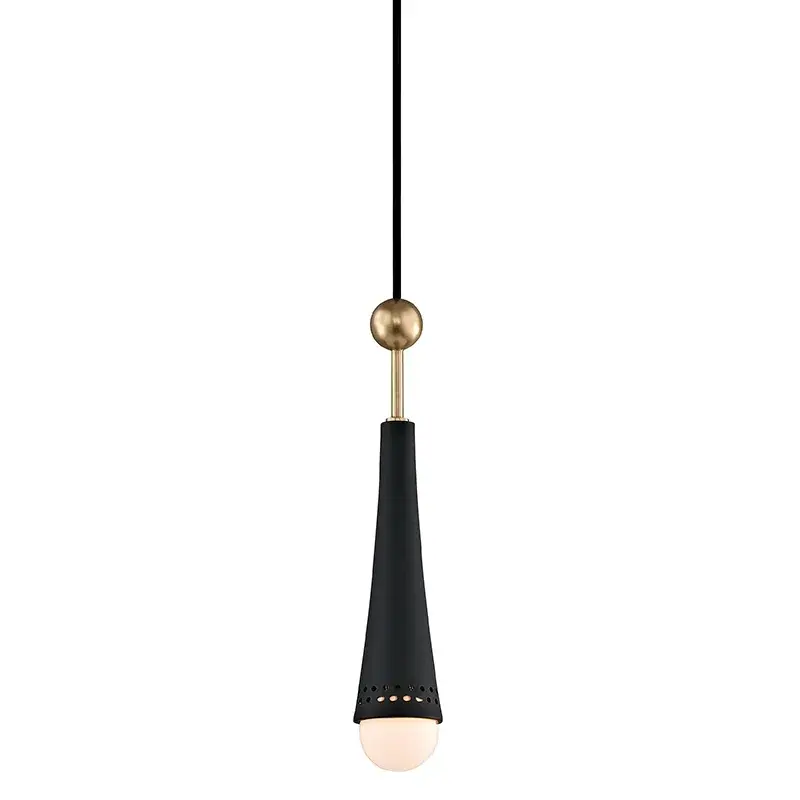 Tupelo LED Pendant in Aged Brass